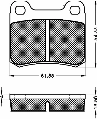 Brake Pad Set, disc brake (10461)
