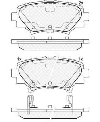 Brake Pad Set, disc brake (20149)