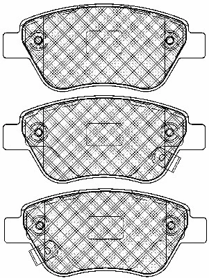 Brake Pad Set, disc brake (20011)