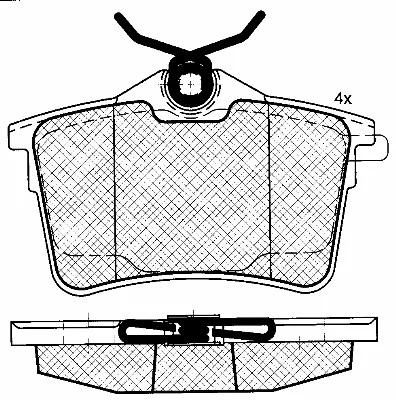 Brake Pad Set, disc brake (10935)