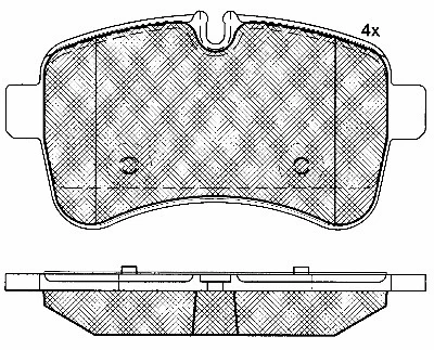 Brake Pad Set, disc brake (10891)