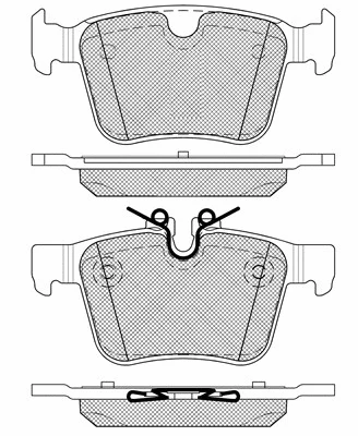 Brake Pad Set, disc brake (20219)