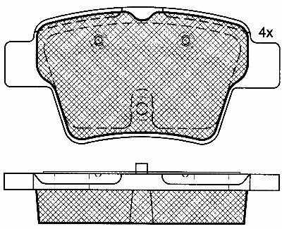 Brake Pad Set, disc brake (10812)
