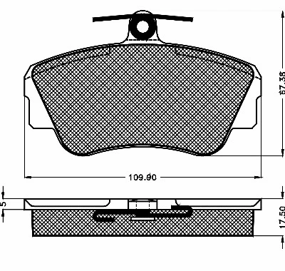 Brake Pad Set, disc brake (10131)