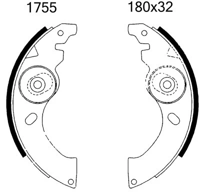 Brake Shoe Set (01755)