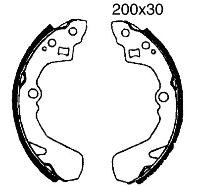 Brake Shoe Set (01597)