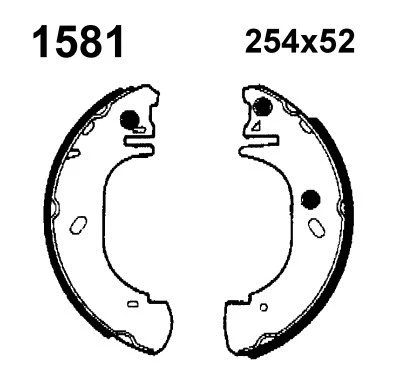 Brake Shoe Set (01581)