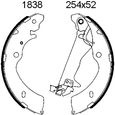 Brake Shoe Set (01838)