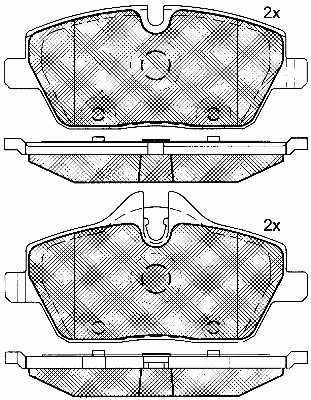 Brake Pad Set, disc brake (10771)