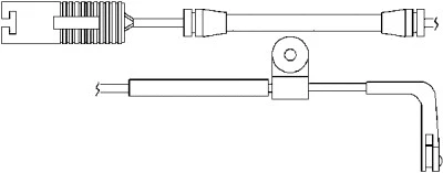Warning Contact, brake pad wear (09013)