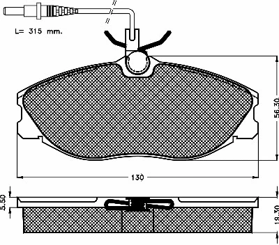 Brake Pad Set, disc brake (10414)