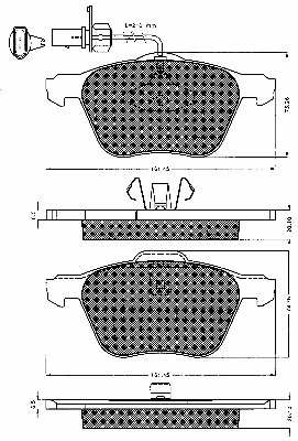 Brake Pad Set, disc brake (10553)