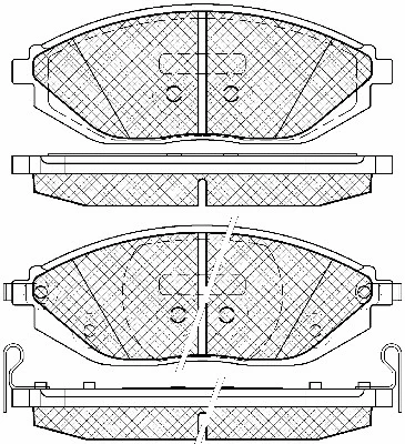 Brake Pad Set, disc brake (20022)