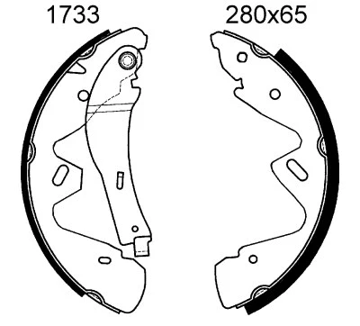 Brake Shoe Set (01733)