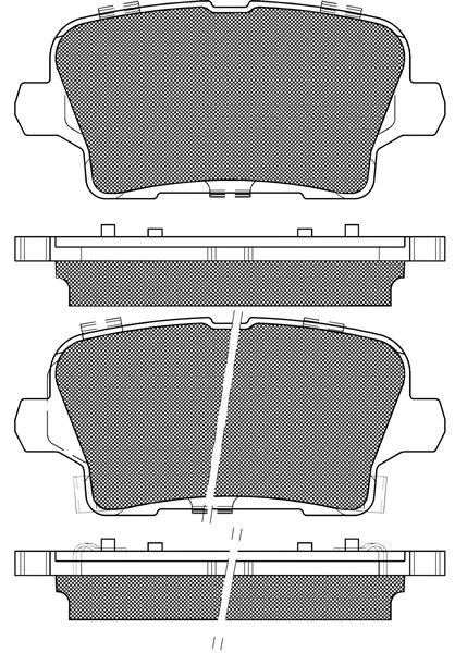 Brake Pad Set, disc brake (20299)