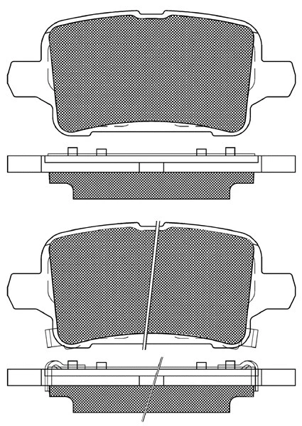 Brake Pad Set, disc brake (20300)