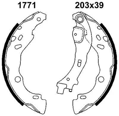 Brake Shoe Set (01771)