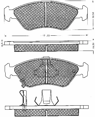 Brake Pad Set, disc brake (10624)