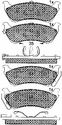 Brake Pad Set, disc brake (10852)