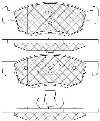 Brake Pad Set, disc brake (20119)