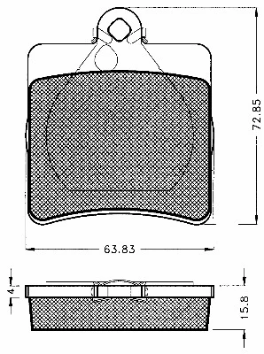 Brake Pad Set, disc brake (10564)