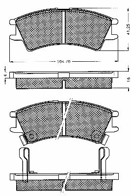 Brake Pad Set, disc brake (10588)