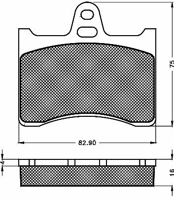 Brake Pad Set, disc brake (10448)