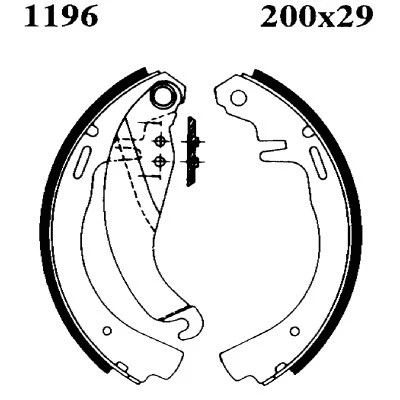 Brake Shoe Set (01196)