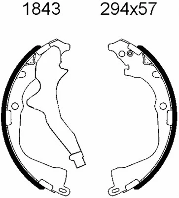 Brake Shoe Set (01843)
