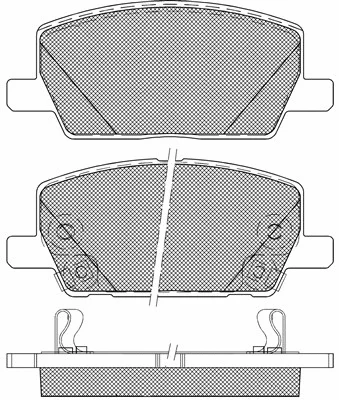 Brake Pad Set, disc brake (20250)