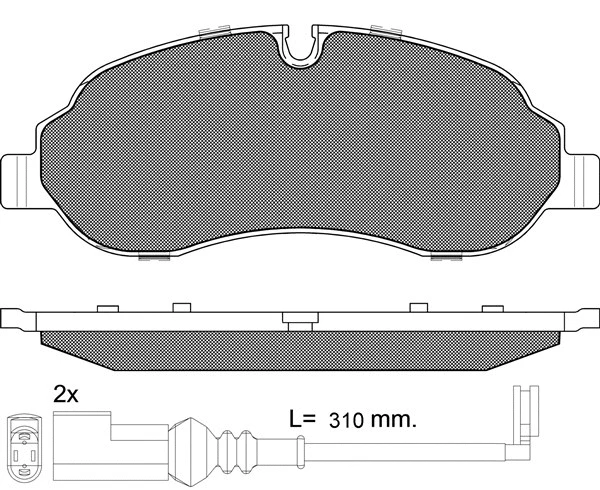 Brake Pad Set, disc brake (20305)
