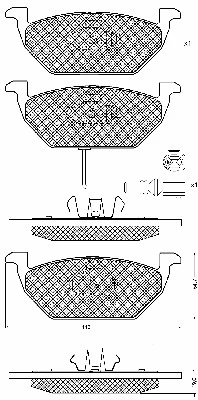 Brake Pad Set, disc brake (10686)