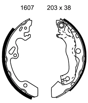 Brake Kit, drum brake (7371)