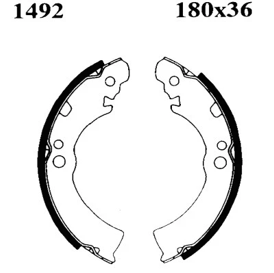 Brake Shoe Set (01492)