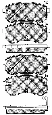 Brake Pad Set, disc brake (10920)