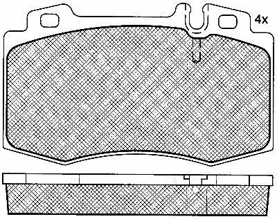 Brake Pad Set, disc brake (10789)