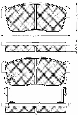 Brake Pad Set, disc brake (10823)