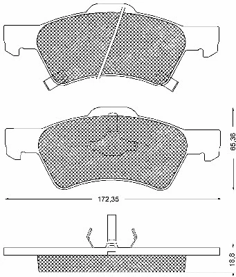 Brake Pad Set, disc brake (10694)