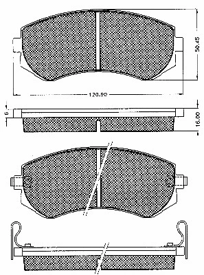Brake Pad Set, disc brake (10557)