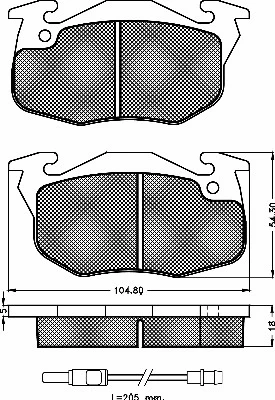 Brake Pad Set, disc brake (10200)