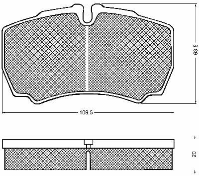 Brake Pad Set, disc brake (10752)
