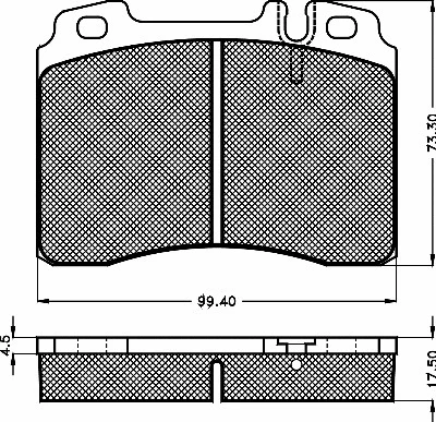 Brake Pad Set, disc brake (10328)