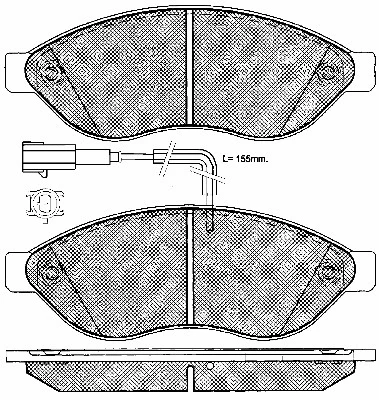 Brake Pad Set, disc brake (10990)