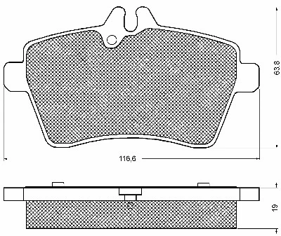 Brake Pad Set, disc brake (10715)