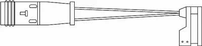 Warning Contact, brake pad wear (09031)