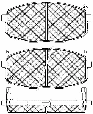 Brake Pad Set, disc brake (10822)