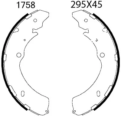 Brake Shoe Set (01758)