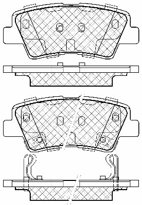Brake Pad Set, disc brake (20057)