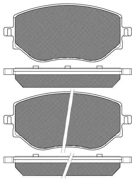 Brake Pad Set, disc brake (20301)