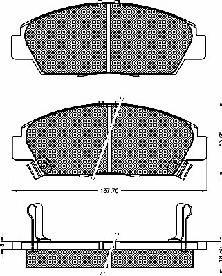 Brake Pad Set, disc brake (10352)